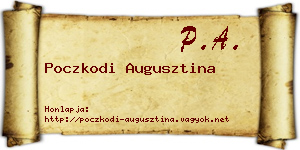 Poczkodi Augusztina névjegykártya